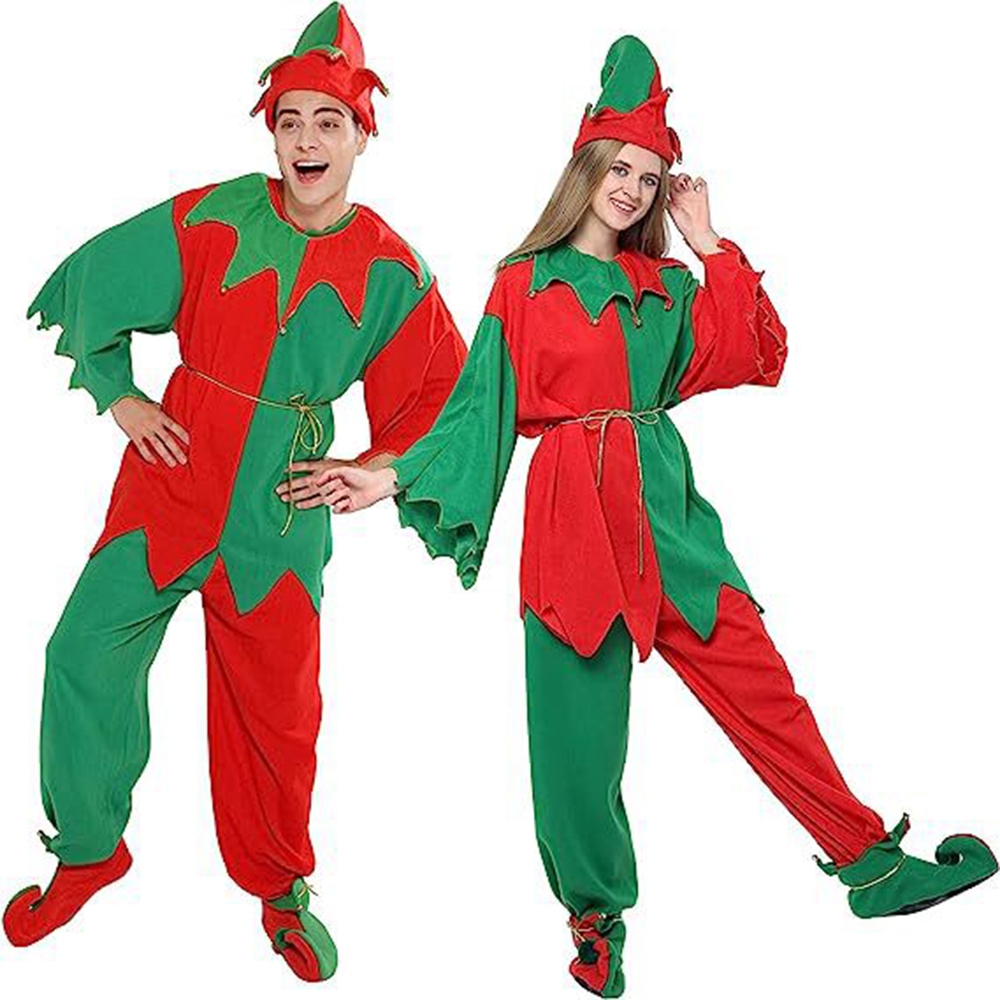 Elf Costume Christmas - Yetişkin Kadın Yeşil Elf Cadılar Bayramı