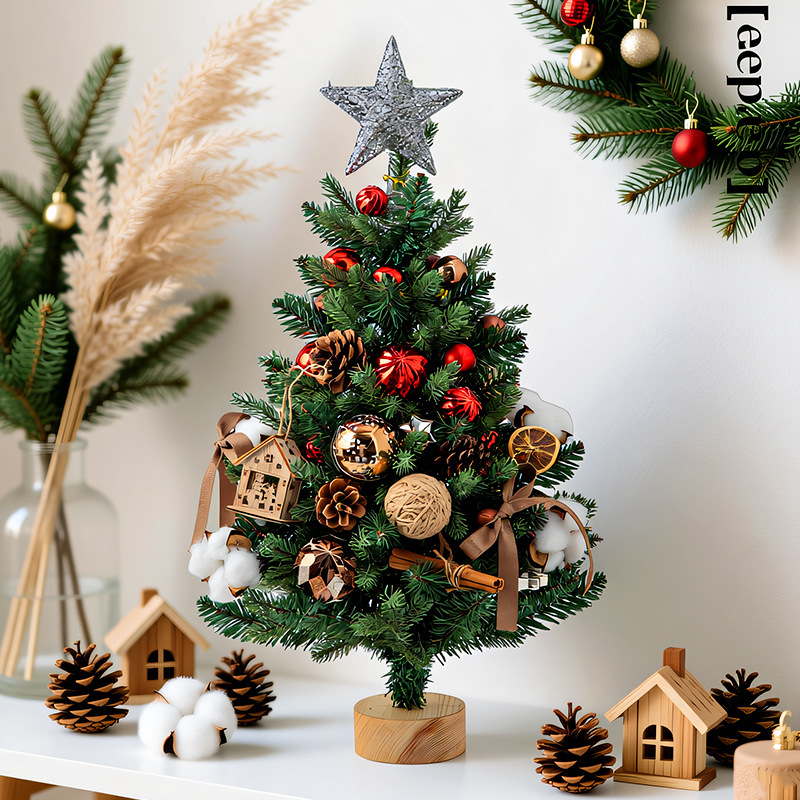Star Tree Topper - Süsleri, Ahşap Tabanı ve Yıldız Üstü