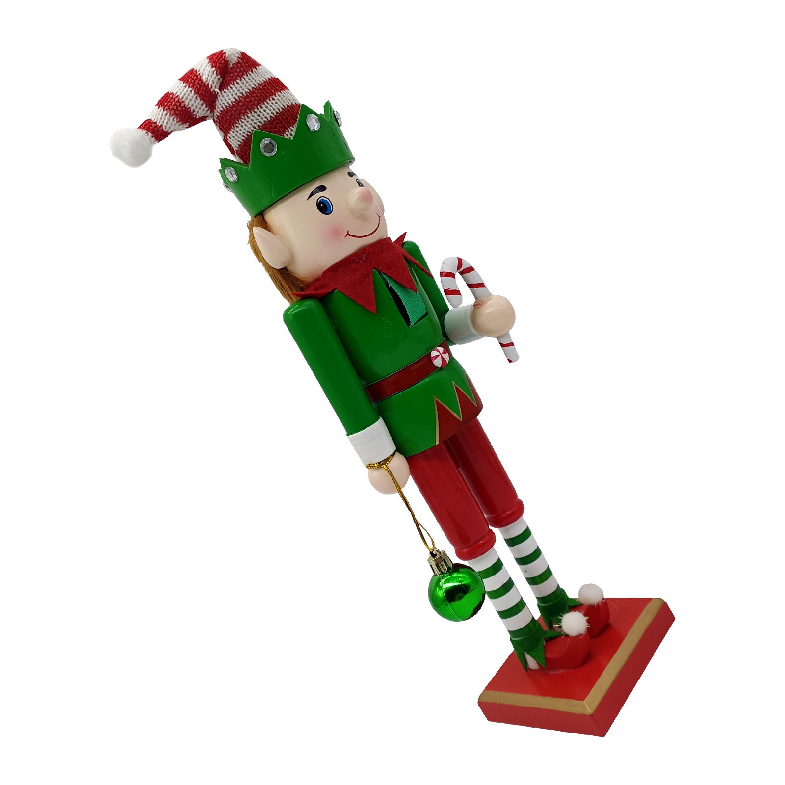 Nutcracker Figurine - Noel Ahşap Fındıkkıran Asker Elfi Dekoratif