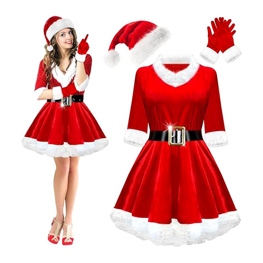 4 Parça Bayan Noel Baba Kostüm - Elf Costume Christmas incelemesi ve fiyatı