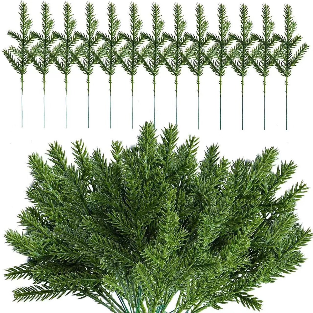 10 adet noel yapay Norfolk çam - Christmas Wreath Fake incelemesi ve fiyatı