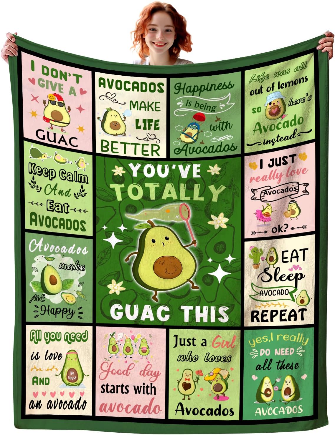 Avokado Battaniye Karikatür Av - Christmas Throw Blanket incelemesi ve fiyatı