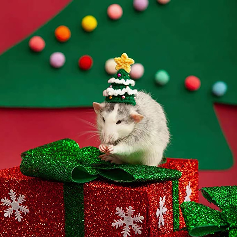 El dokuma Pet noel şapka dekor - Santa Hat Plush incelemesi ve fiyatı