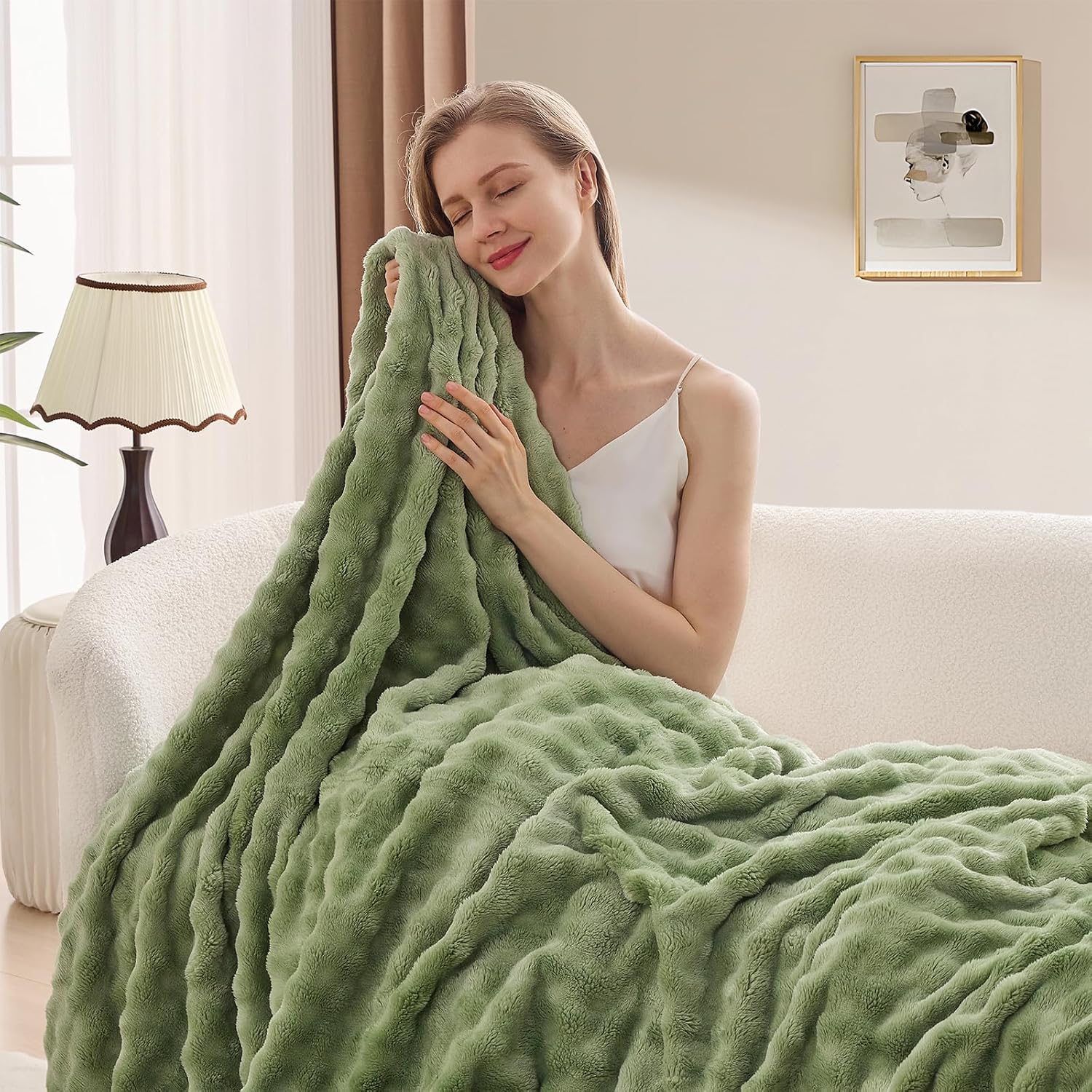 Kanepe için Adaçayı Yeşili Kab - Christmas Throw Blanket incelemesi ve fiyatı