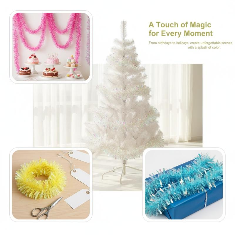 Açık Yeşil Yanardöner Holograf - Tinsel Garland Decoration incelemesi ve fiyatı