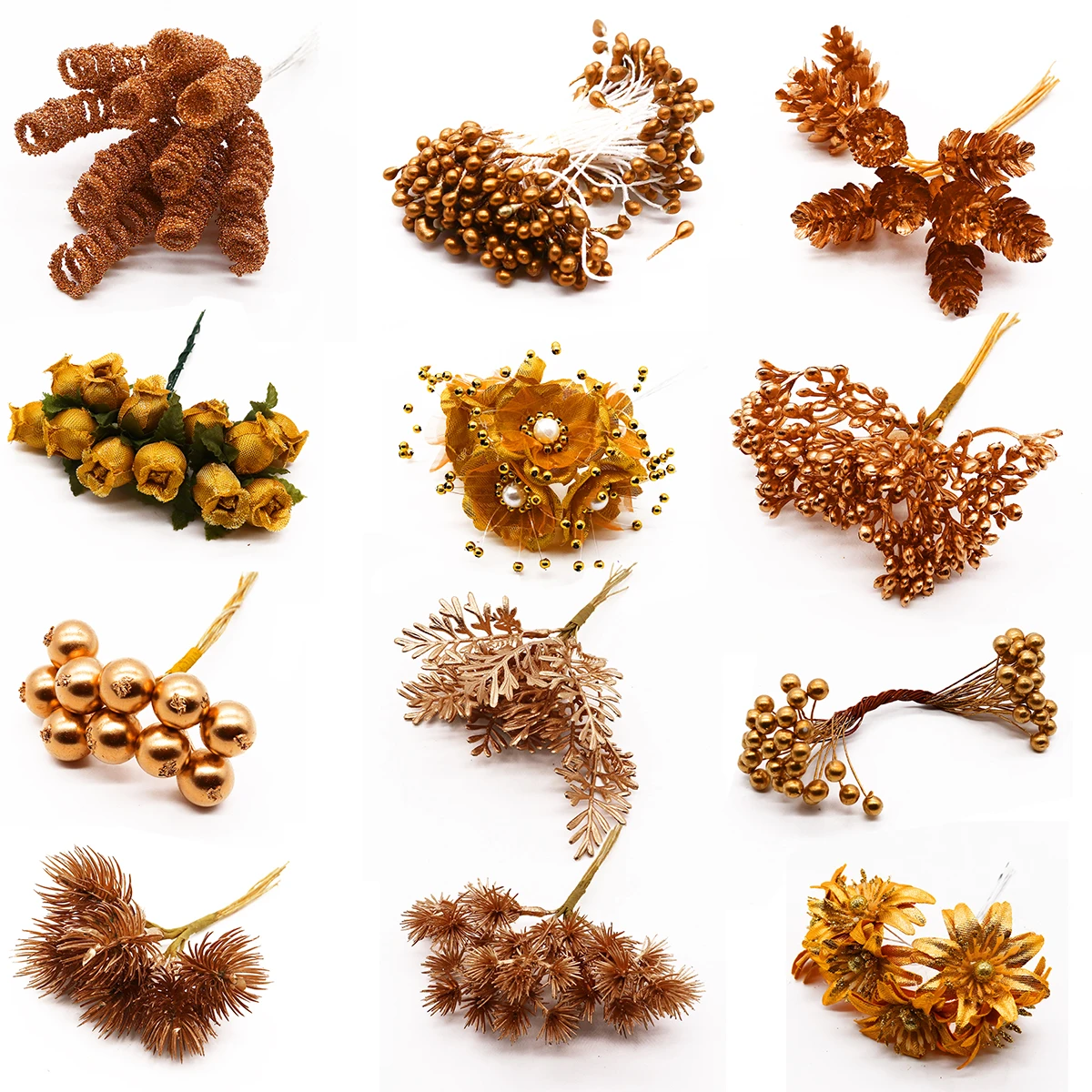 6/10/12/20/24/200 adet Altın K - Christmas Wreath Fake incelemesi ve fiyatı