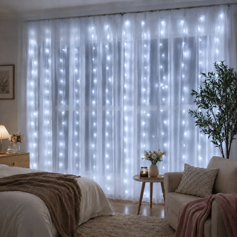 3/4/6m Perde LED Işık Zinciri  - Led Fairy String Lights incelemesi ve fiyatı
