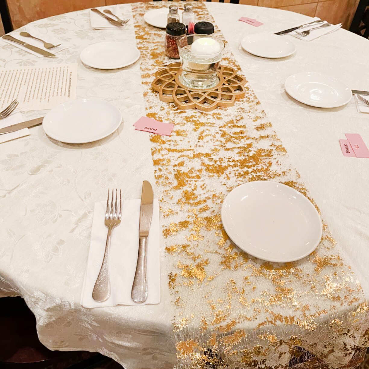 Sparkle metalik altın ince mas - Christmas Table Runner incelemesi ve fiyatı
