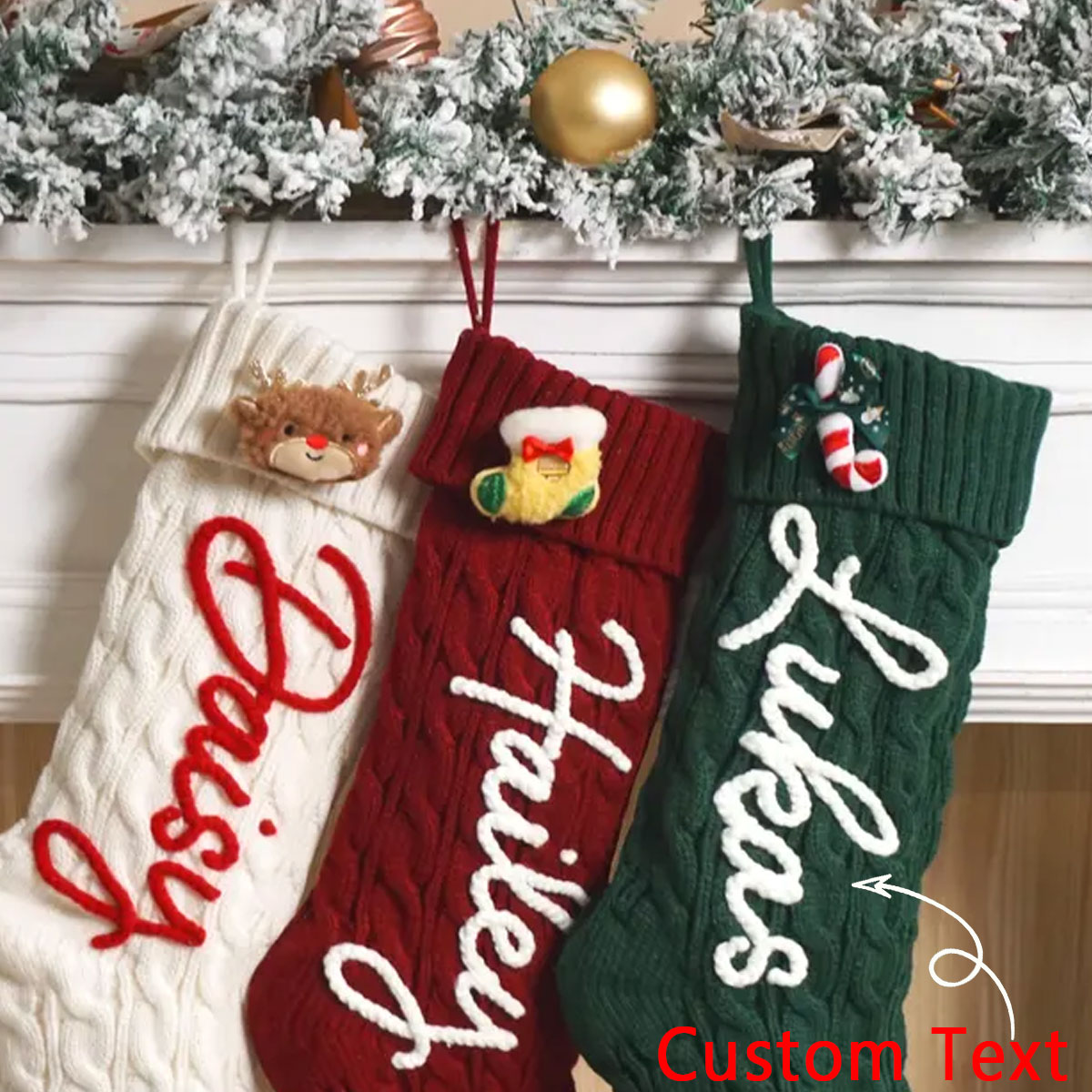 1 Adet Noel Dekoratif Çorabı,  - Christmas Stocking Hanging incelemesi ve fiyatı